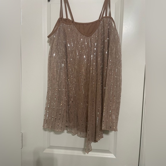 Sparkle & Shine Sequin Mesh Top - Picture 1 of 6